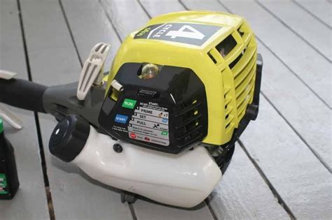 ryobi 4cycle trimmer compression test|ryobi 4 cycle gas trimmer review.